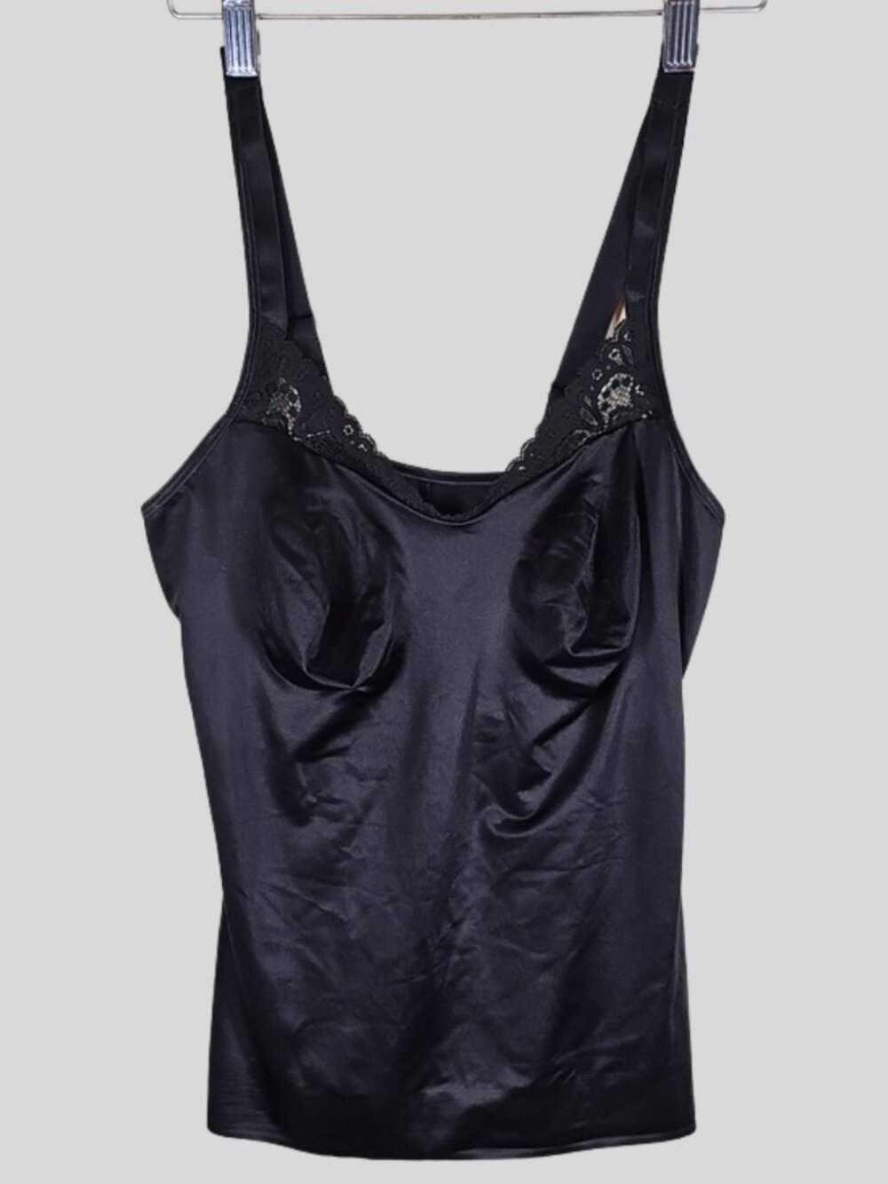 Ruby Ribbon Heritage Lace Cami  Size 40 Black Full Support Shapewear Feminine